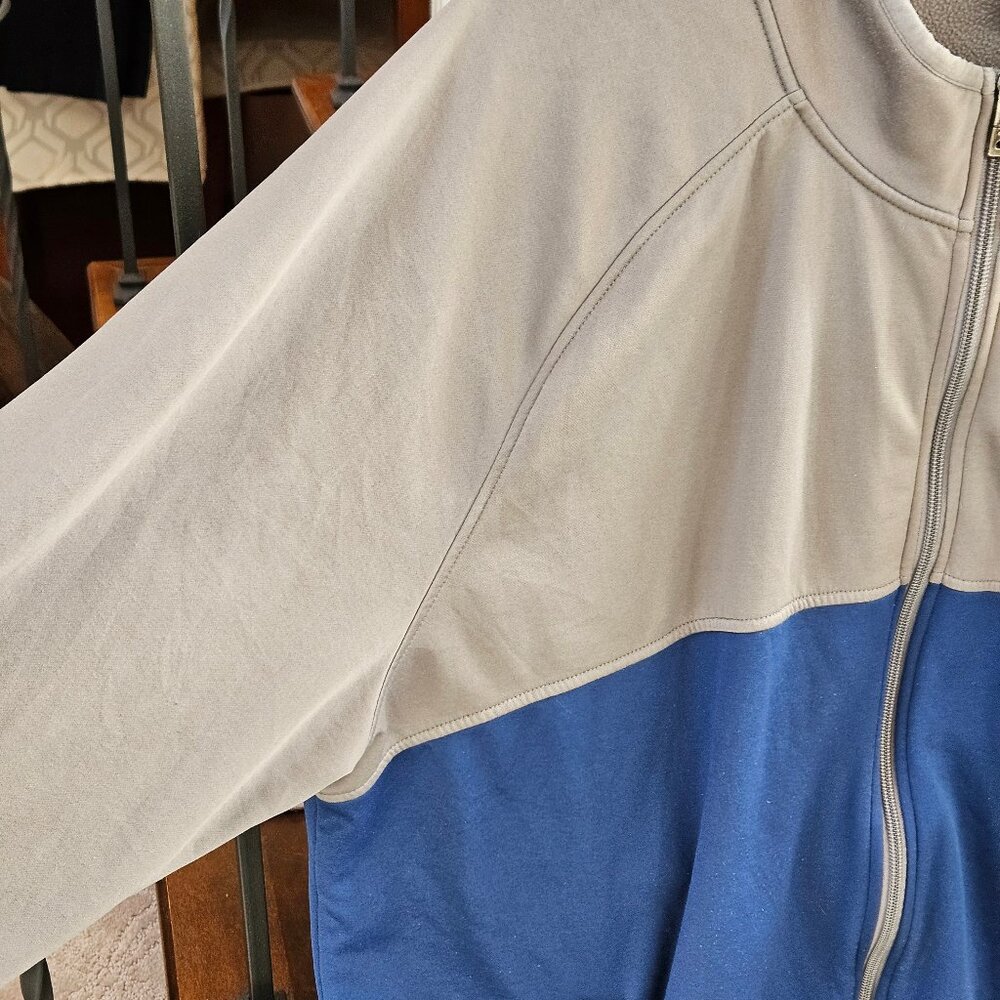Vintage Oakley Men's "Track" Jacket, Gray/Blue, Sz XXL - Picture 9 of 16
